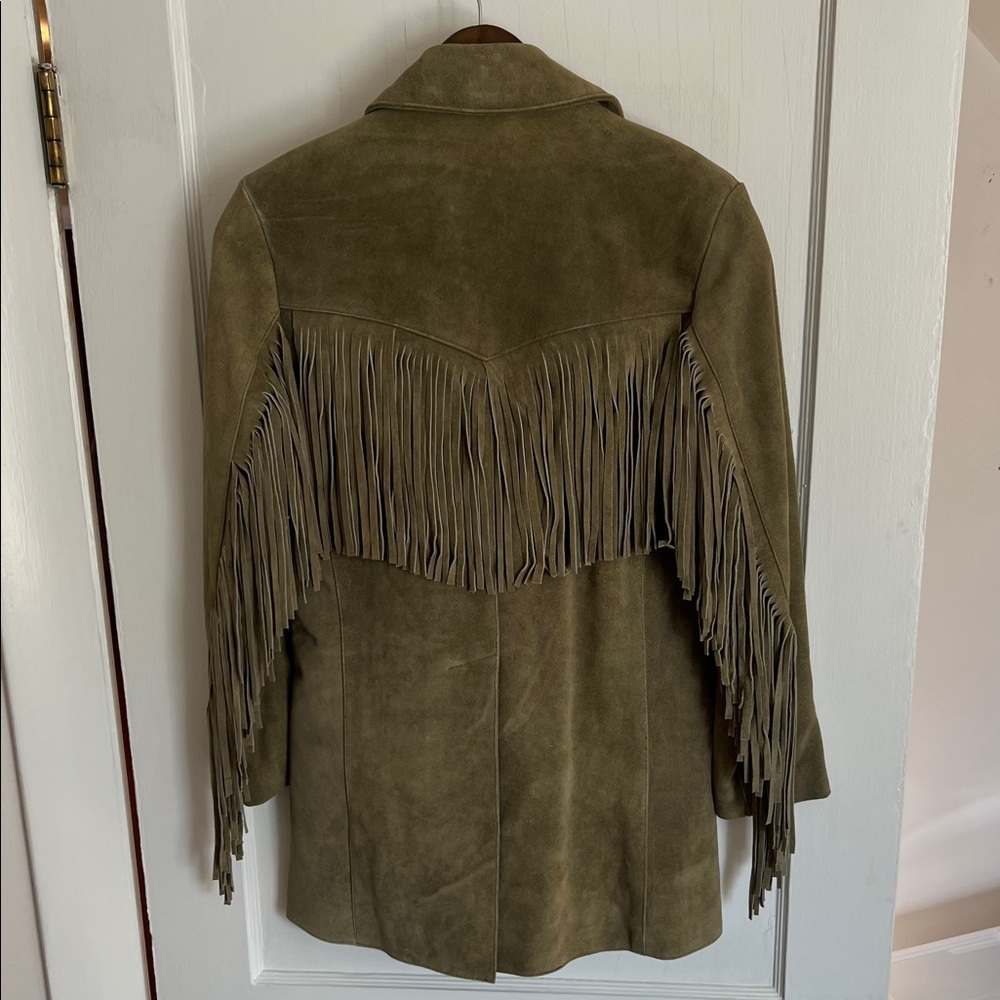 Understated Leather Marlboro Fringe Blazer - Picture 3 of 4